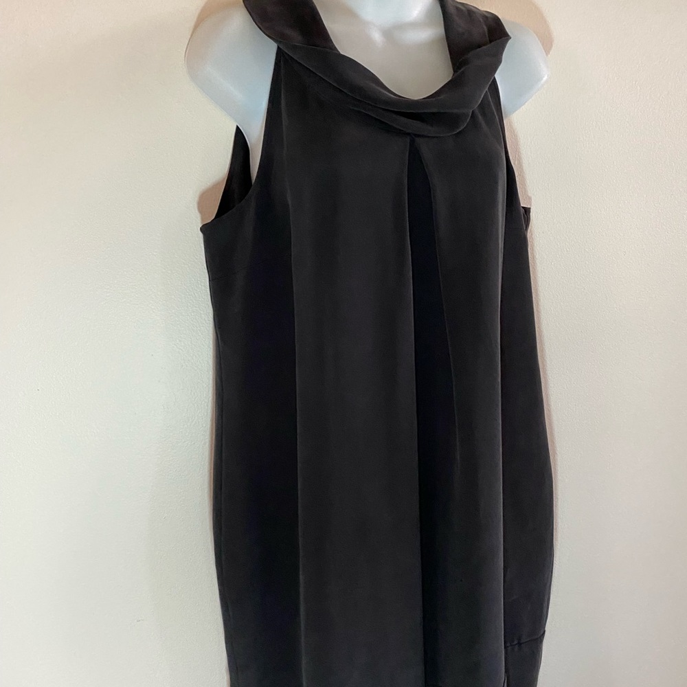 Adrienne Vittadini black silk dress large